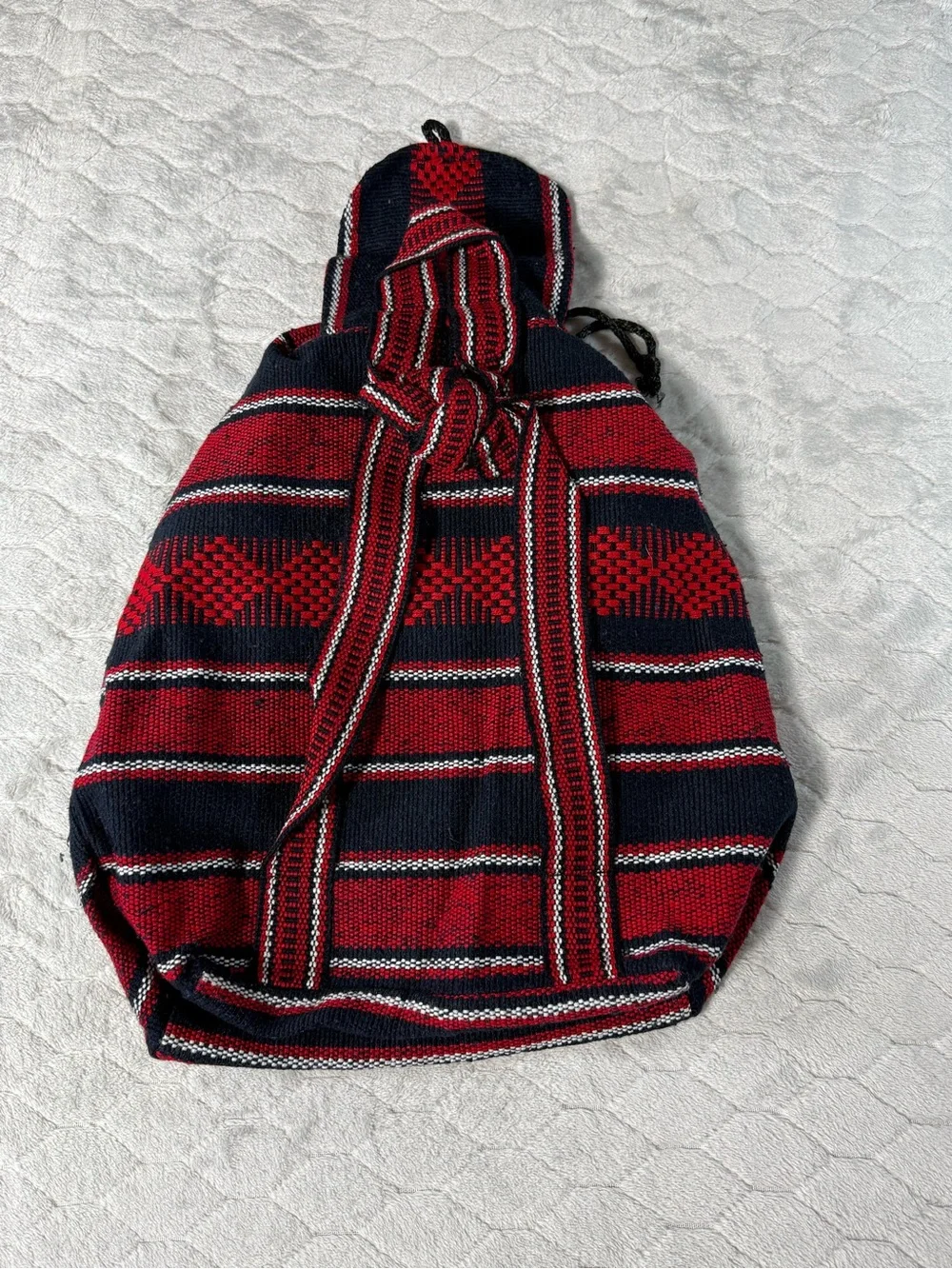 Houston Texans Handmade Woven Drawstring Backpack Cinch Bag NFL Fan NWOT